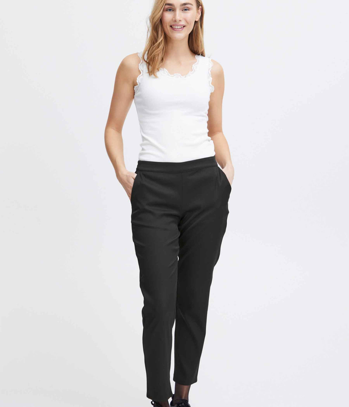 FRANSA PAMILA PANTS IN BLACK