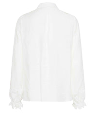 FRANSA LACE LACE SHIRT IN WHITE 