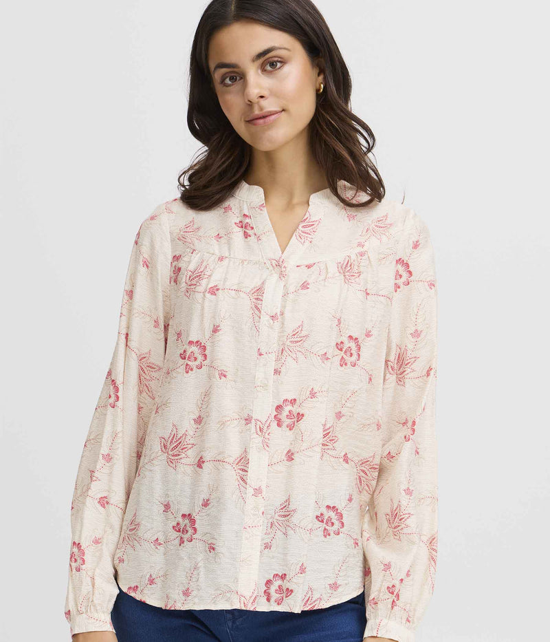 FRANSA LELA SHIRT IN CREAM