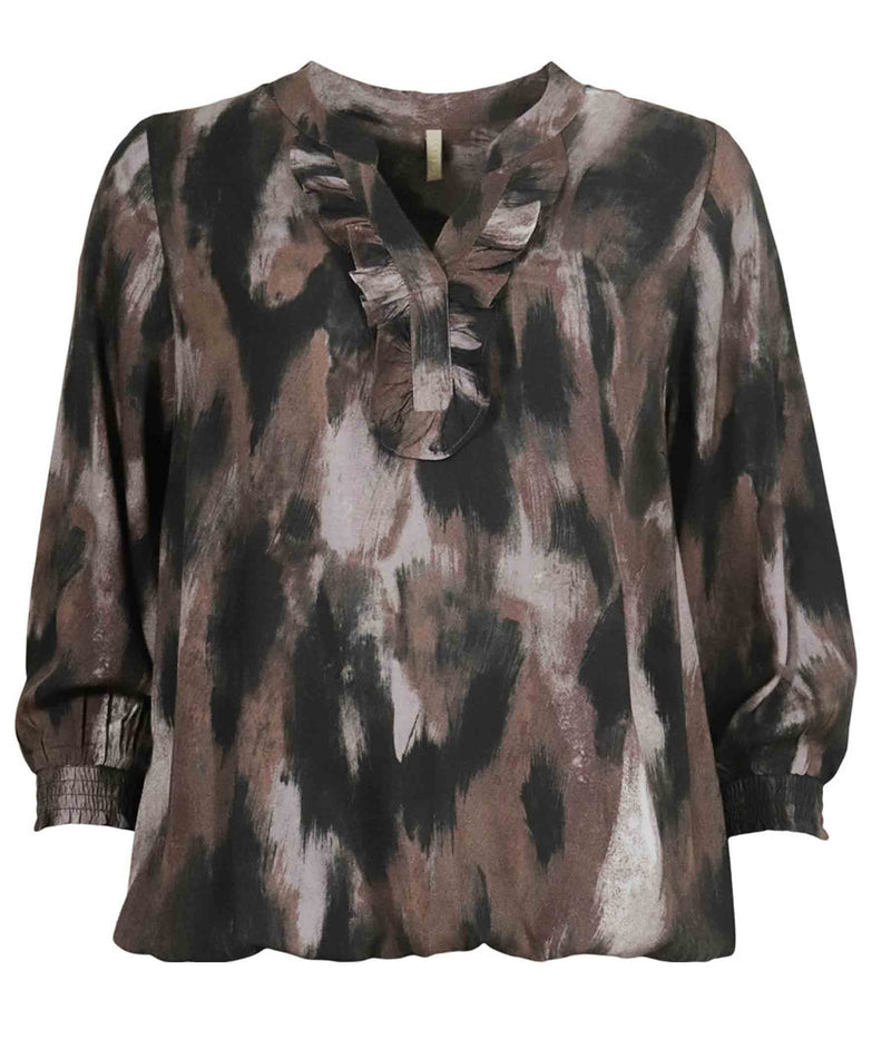 OFELIA AMANDA BLOUSE IN BROWN 