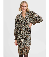 FRANSA XILLIE KJOLE I LEOPARD PRINT