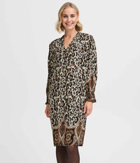 FRANSA XILLIE KJOLE I LEOPARD PRINT