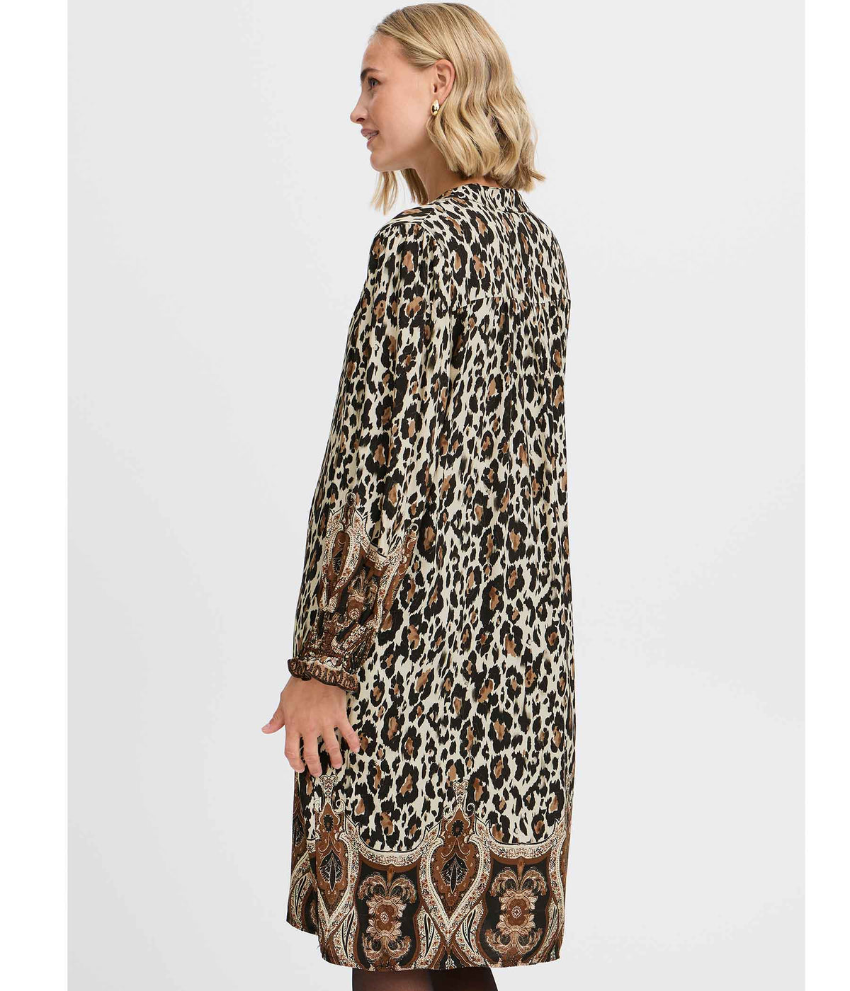 FRANSA XILLIE KJOLE I LEOPARD PRINT