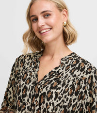 FRANSA XILLIE KJOLE I LEOPARD PRINT