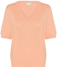 KAFFE LIZZA PULLOVER I PEACH