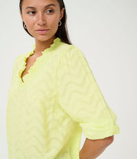 KAFFE VICTORIA BLUSE I LETTUCE GREEN