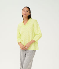 KAFFE VICTORIA BLUSE I LETTUCE GREEN