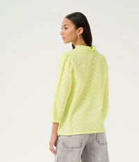 KAFFE VICTORIA BLUSE I LETTUCE GREEN