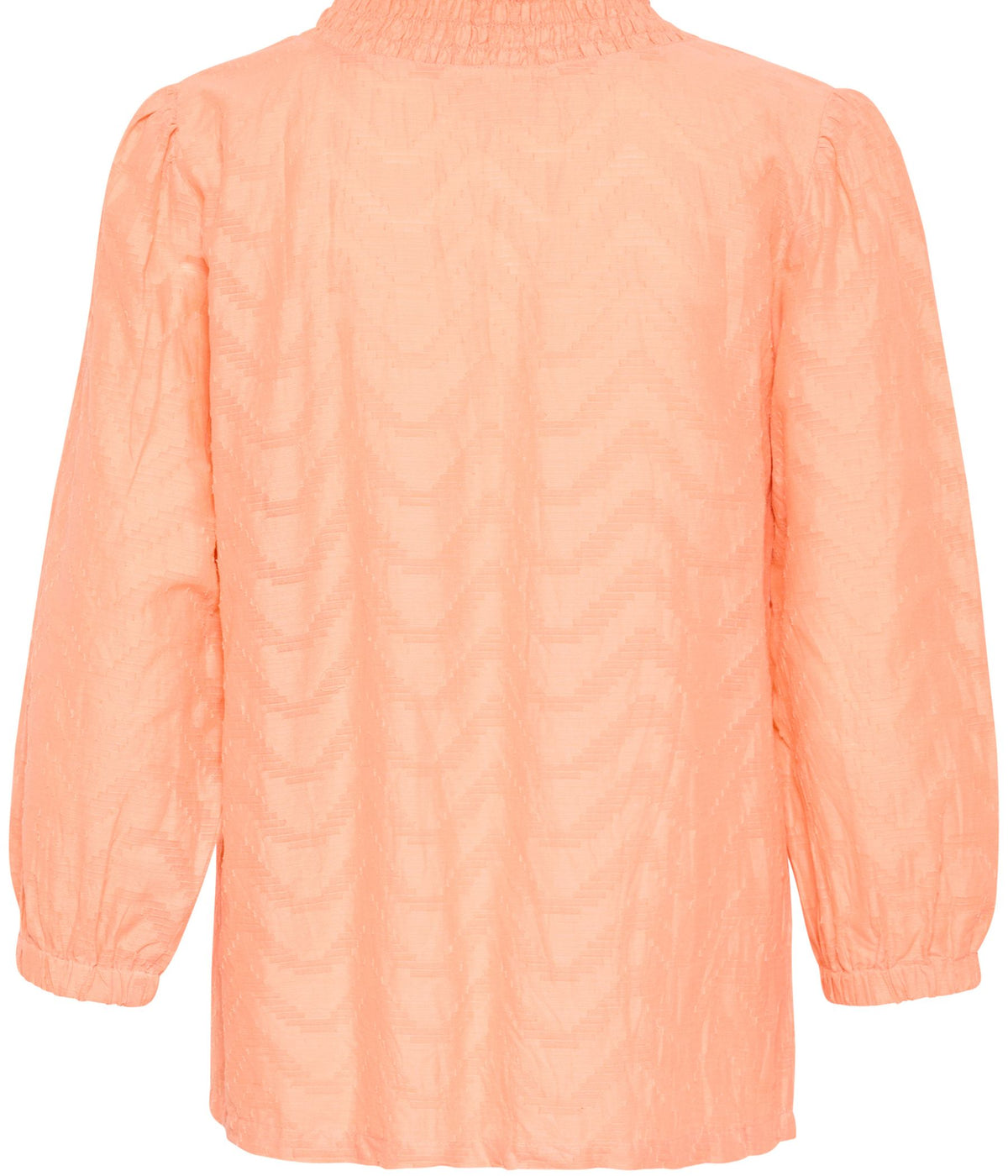 KAFFE VICTORIA BLUSE I PEACH NECTAR - KORAL