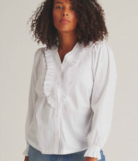 LUXZUZ ONE-TWO SHIRT IN WHITE