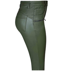 ZE-ZE TRUE COATED PANTS IN KHAKI