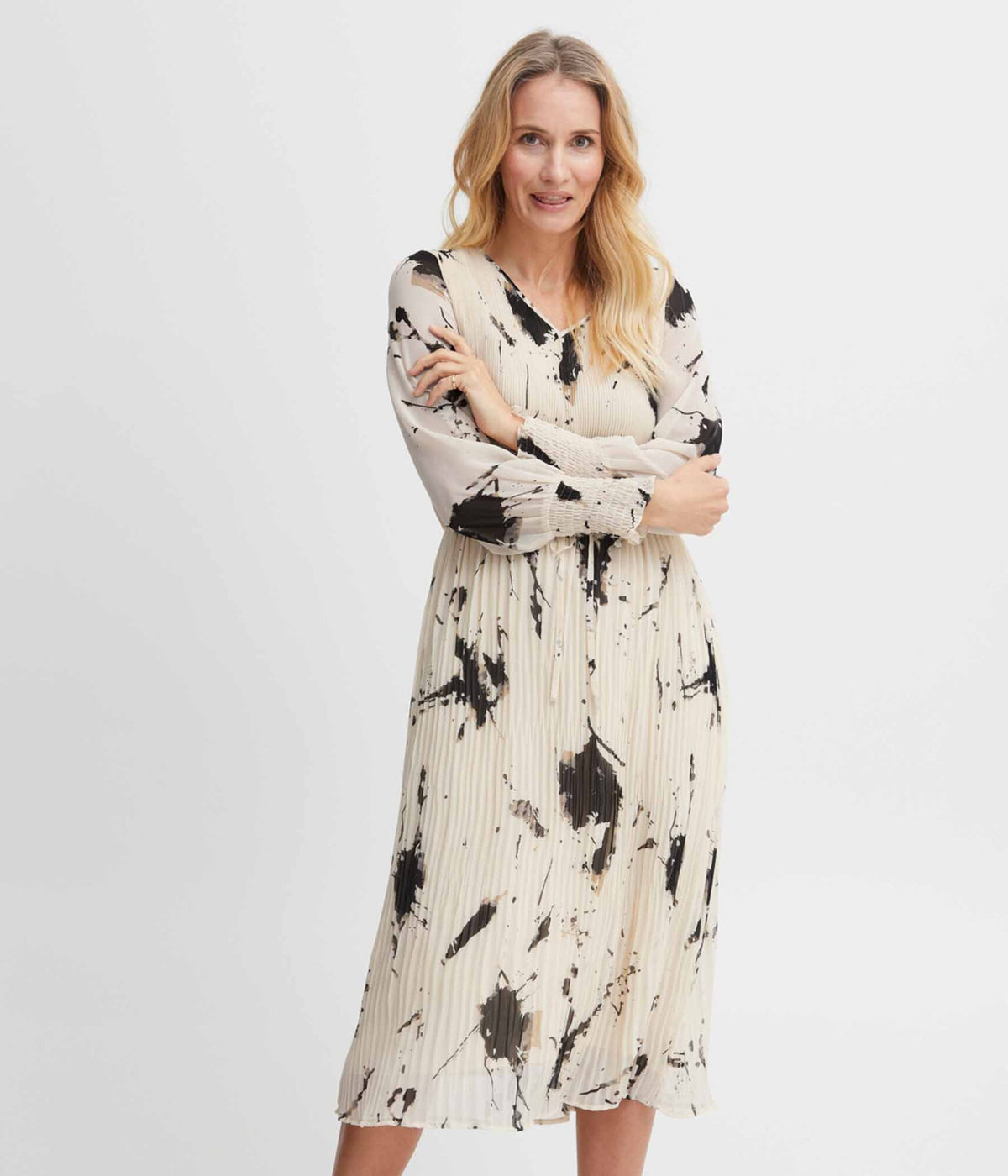 Fransa Lissa kjole Heidisbutik og sort – i birch